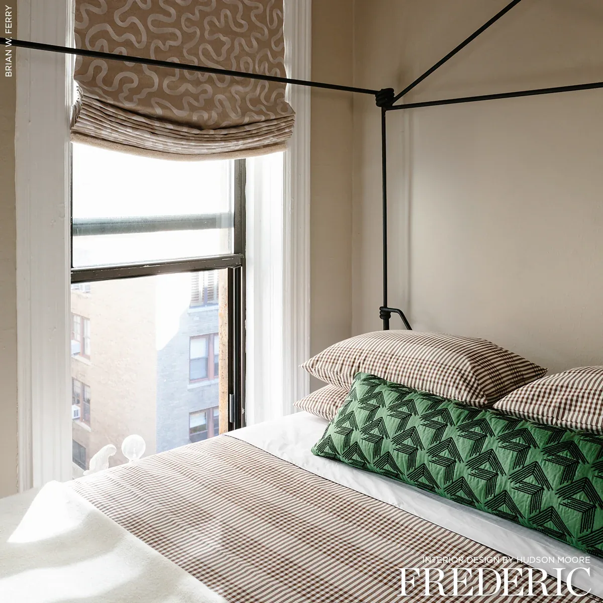 V STEP fabric LODEN color by Schumacher