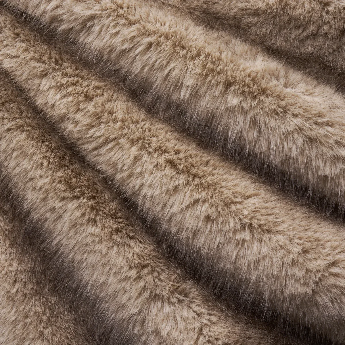 VALAIS FAUX FUR fabric BUFF color by Schumacher