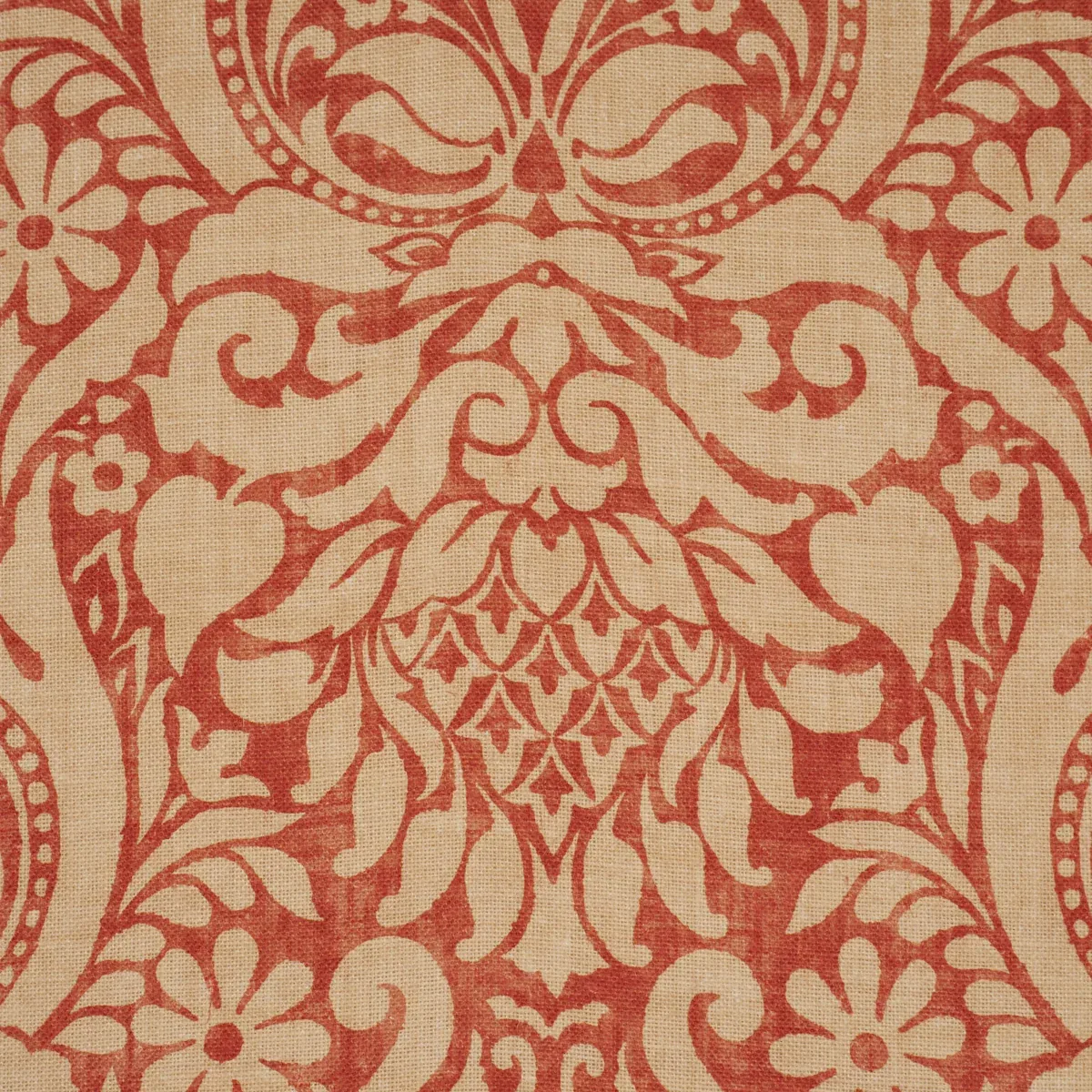 VALENCAY DAMASK Fabric – TERRACOTTA | Schumacher | Wallpaper VALENCAY DAMASK fabric TERRACOTTA color by Schumacher