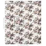 VALENTINA FLORAL fabric BROWN color by Schumacher