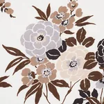 VALENTINA FLORAL fabric BROWN color by Schumacher