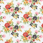 VALENTINA FLORAL Fabric – MULTICOLOR | Schumacher | Wallpape VALENTINA FLORAL fabric MULTICOLOR color by Schumacher