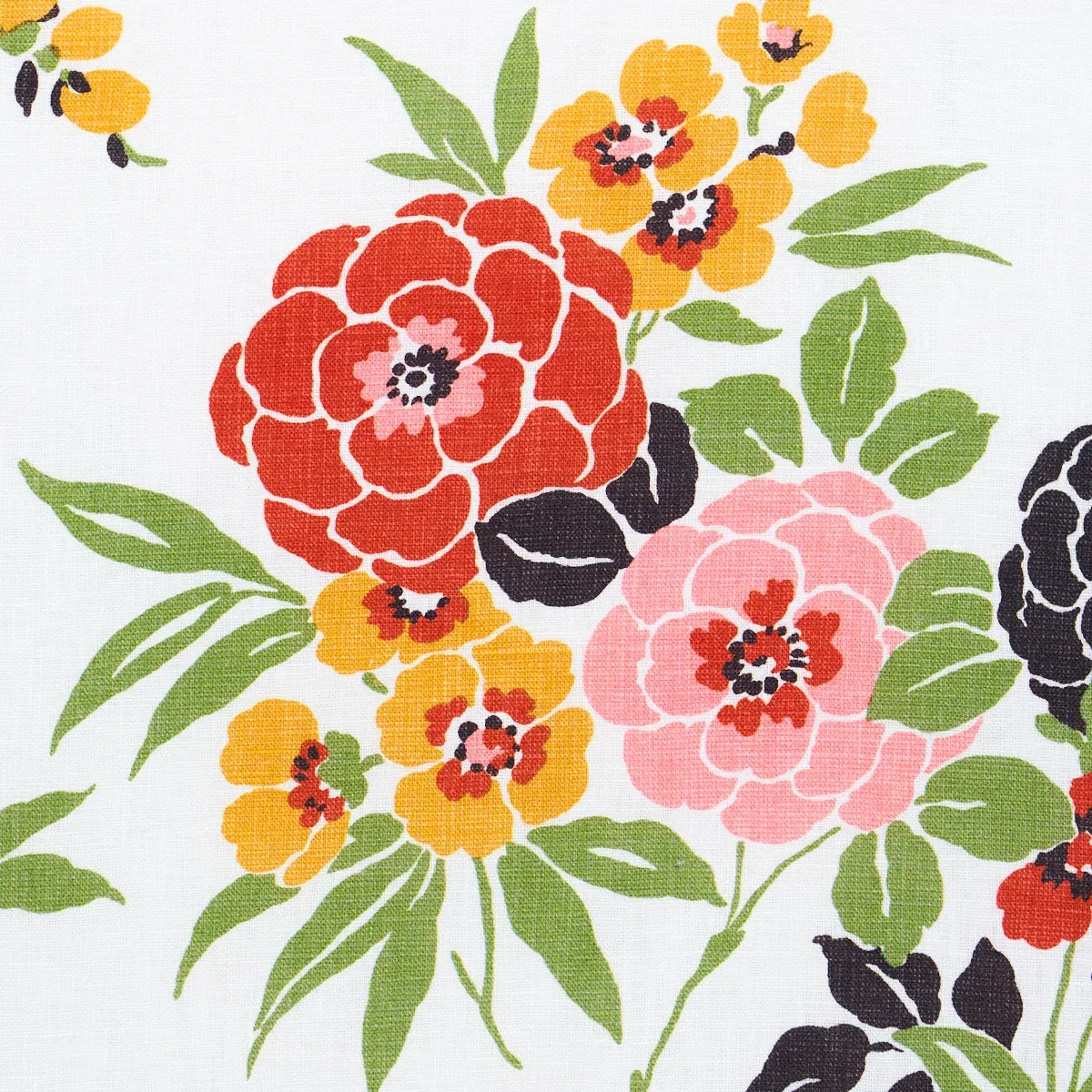 VALENTINA FLORAL Fabric – MULTICOLOR | Schumacher | Wallpape VALENTINA FLORAL fabric MULTICOLOR color by Schumacher