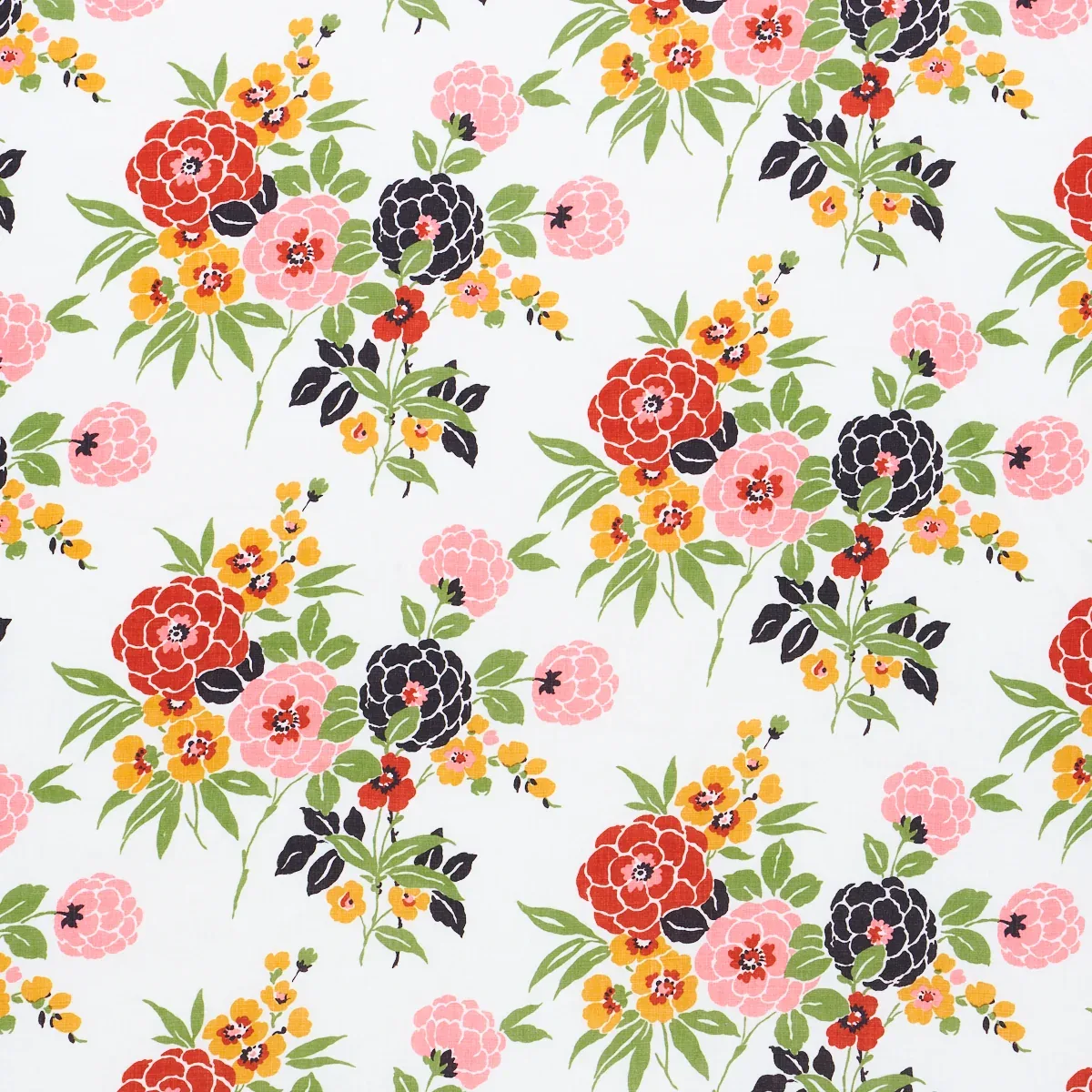 VALENTINA FLORAL fabric MULTICOLOR color by Schumacher