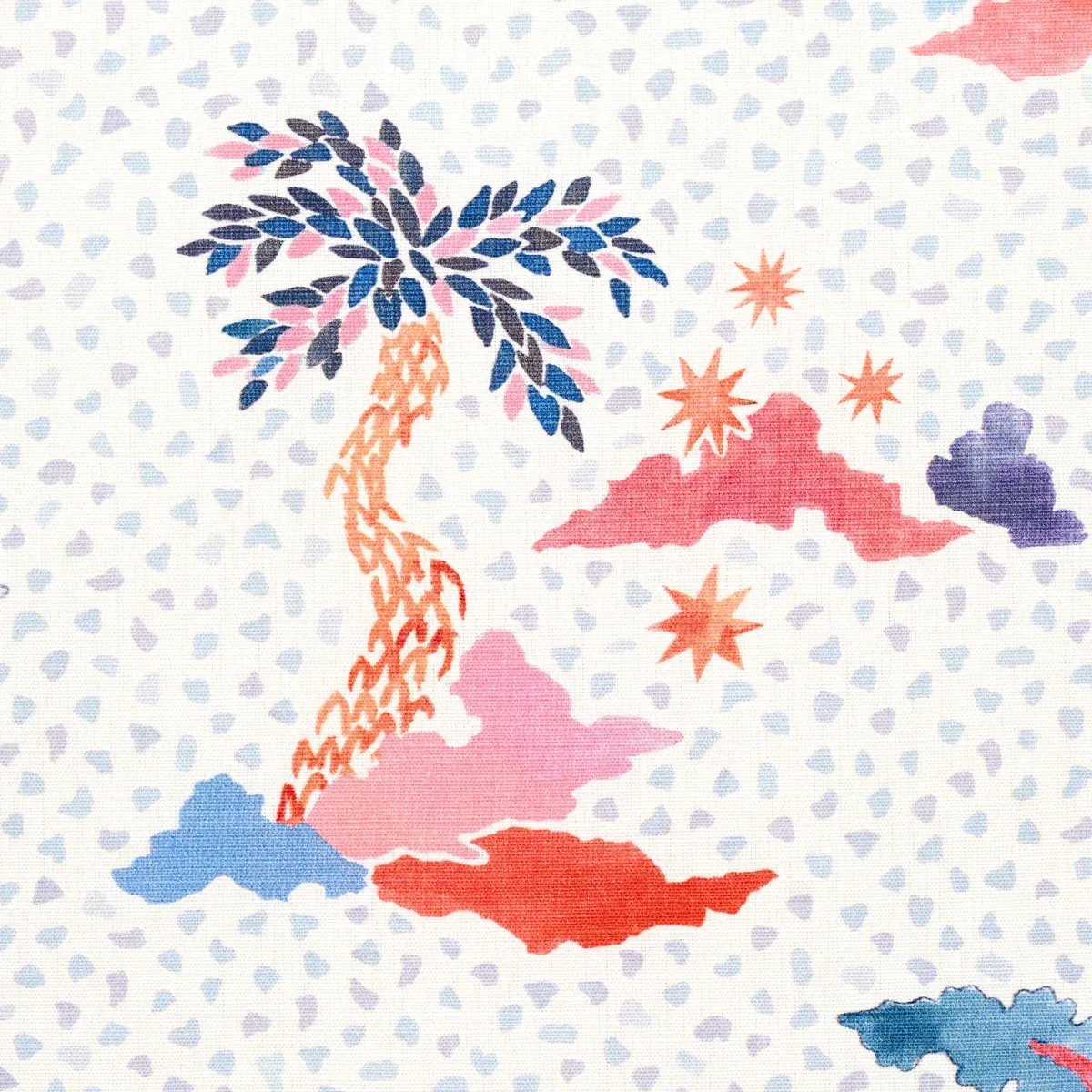 VALLETTA Fabric – SKY AND PINK | Schumacher | Wallpaper Twin VALLETTA fabric SKY AND PINK color by Schumacher