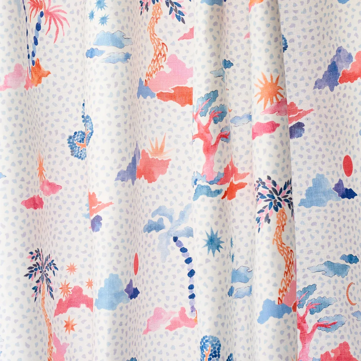 VALLETTA Fabric – SKY AND PINK | Schumacher | Wallpaper Twin VALLETTA fabric SKY AND PINK color by Schumacher