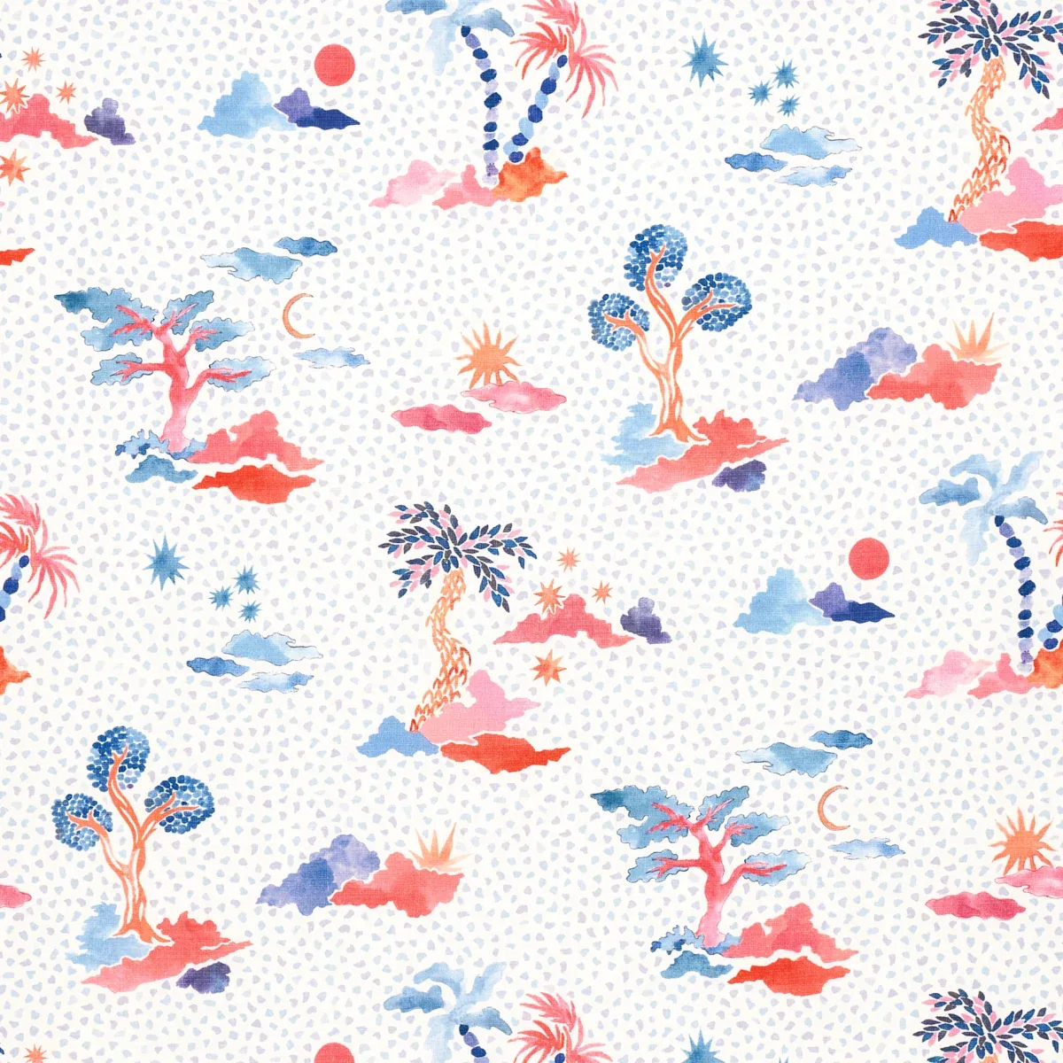 VALLETTA fabric SKY AND PINK color by Schumacher