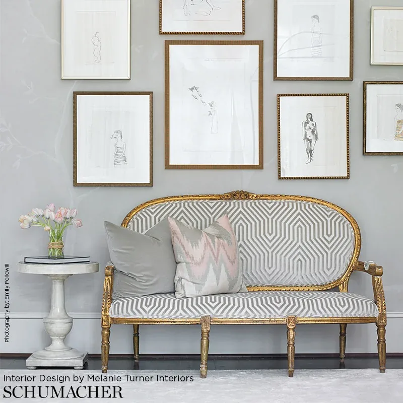 VANDERBILT VELVET Fabric – DOVE | Schumacher | Wallpaper Twi VANDERBILT VELVET fabric DOVE color by Schumacher