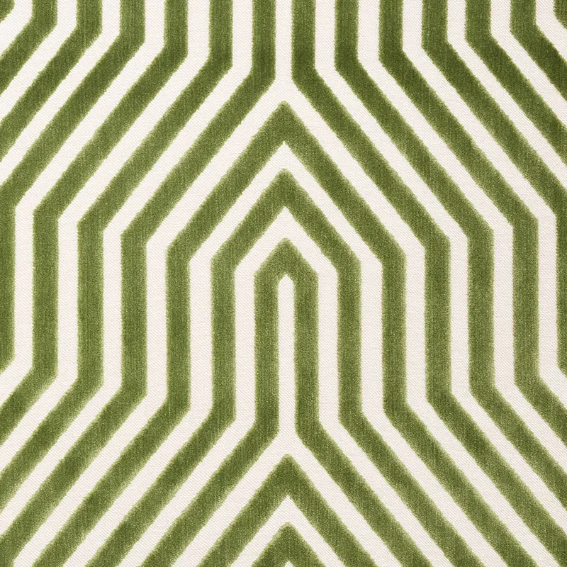 VANDERBILT VELVET fabric LETTUCE color by Schumacher