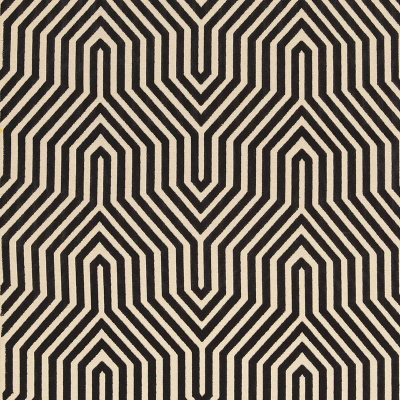 VANDERBILT VELVET fabric NOIR color by Schumacher