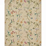 Vanessa Embroidery Fabric – CHAMOIS/MULTI | Schumacher | Wal Vanessa Embroidery fabric CHAMOIS/MULTI color by Schumacher