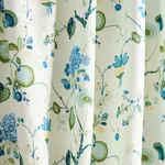 VASILY LINEN Fabric – GREEN AND BLUE | Schumacher | Wallpape VASILY LINEN fabric GREEN AND BLUE color by Schumacher