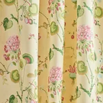 VASILY LINEN Fabric – GREEN AND YELLOW | Schumacher | Wallpa VASILY LINEN fabric GREEN AND YELLOW color by Schumacher