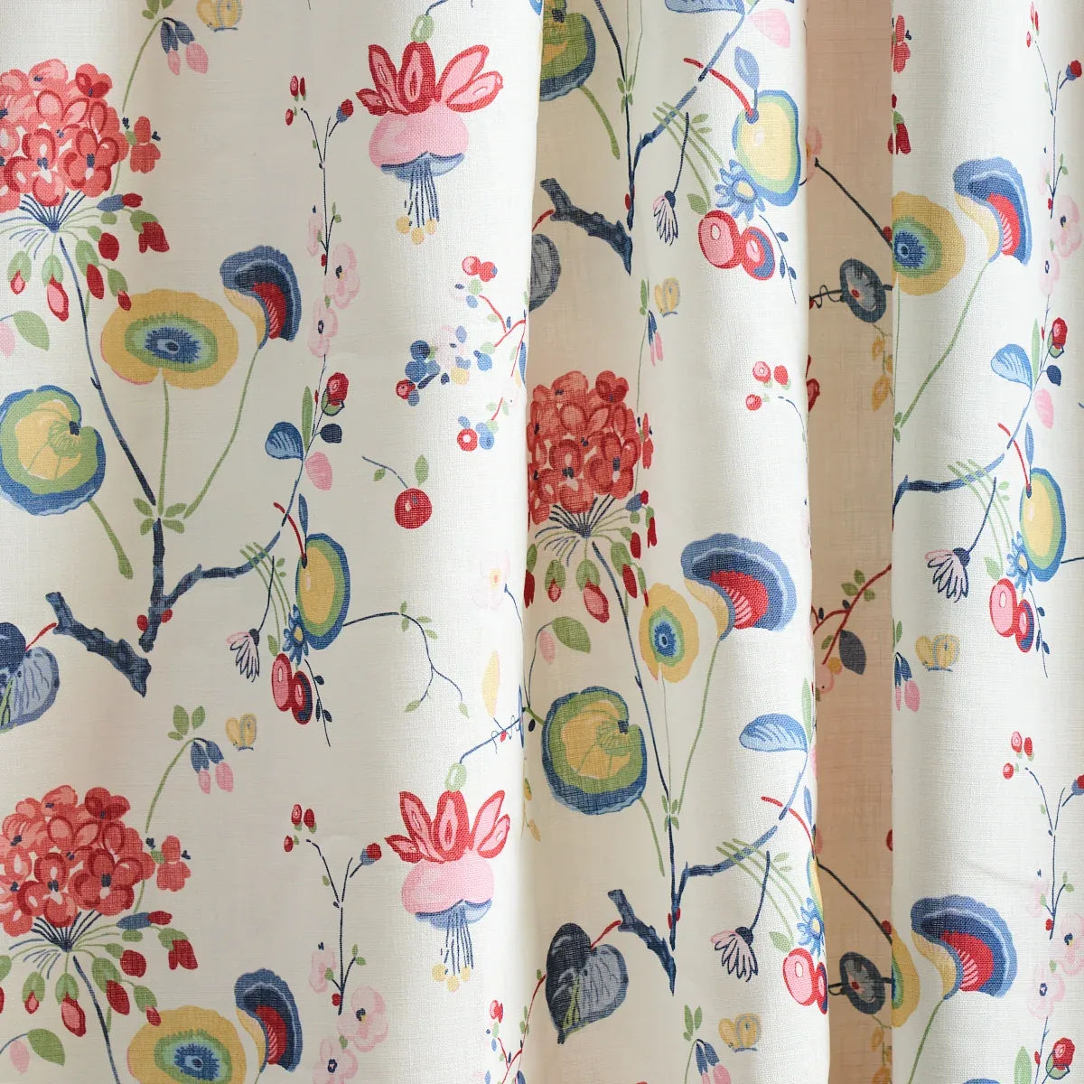 VASILY LINEN fabric MULTI color by Schumacher