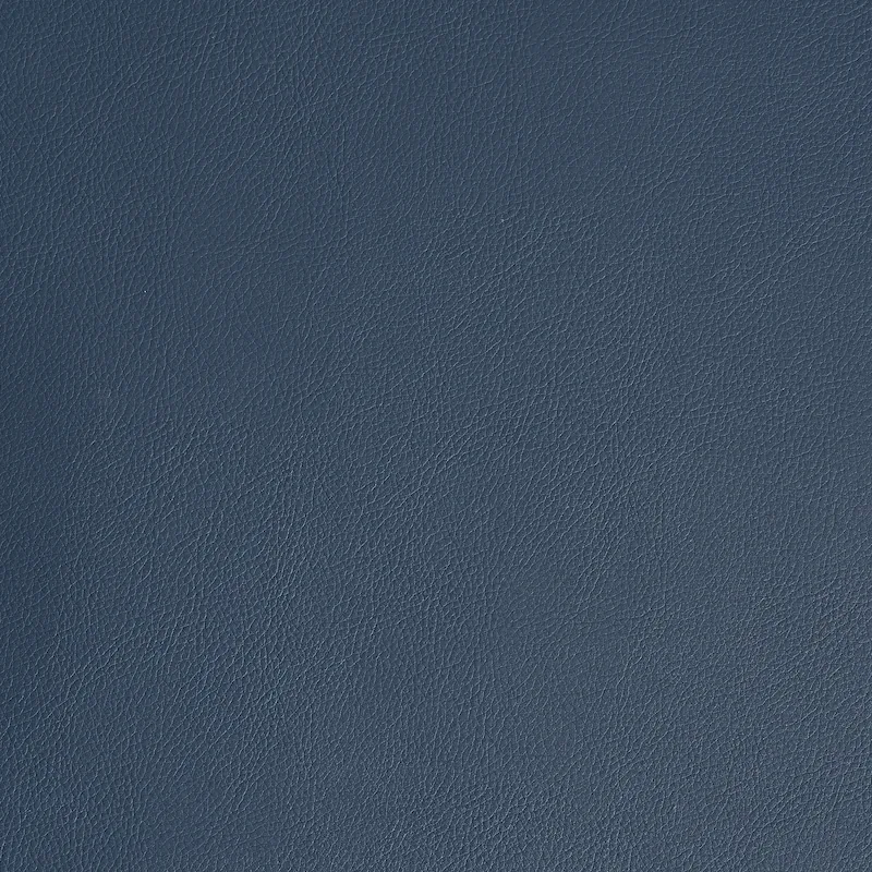 VEGAN LEATHER INDOOR/OUTDOOR fabric NAVY color by Schumacher