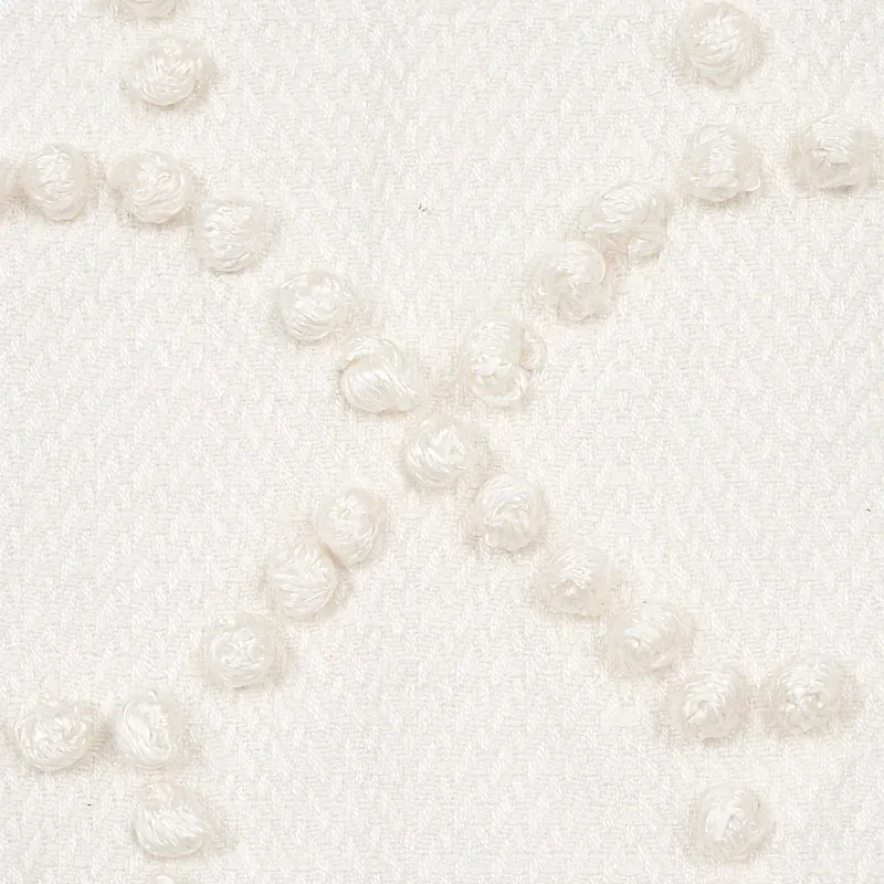 Vento Embroidery fabric IVORY color by Schumacher