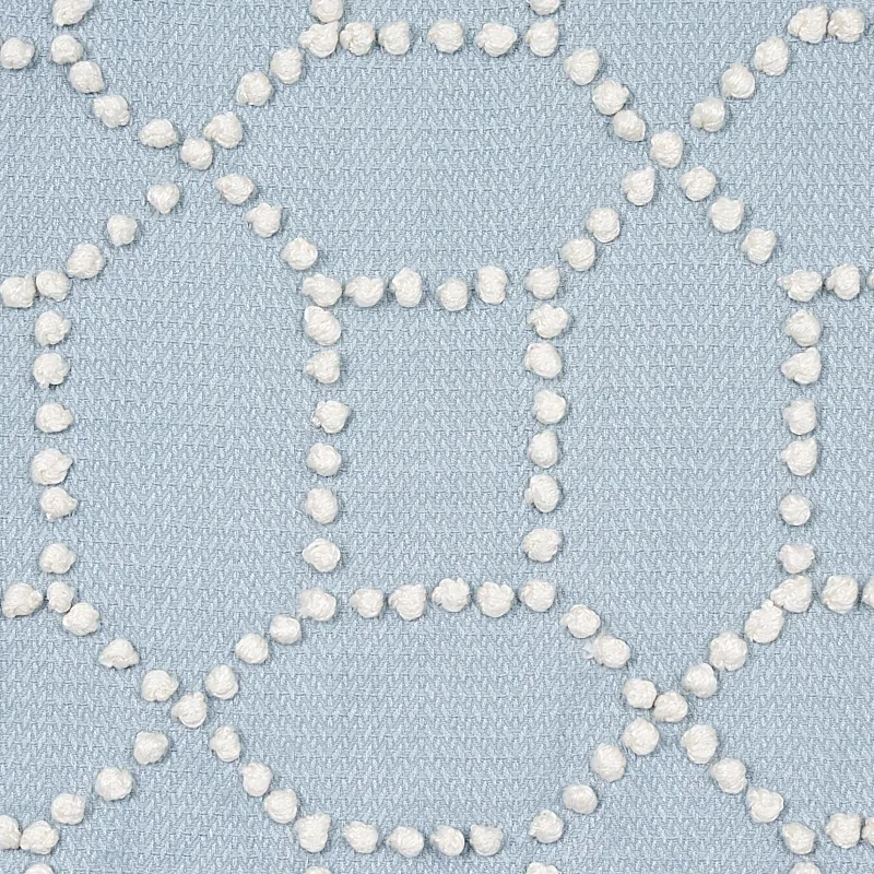 Vento Embroidery Fabric – SKY | Schumacher | Wallpaper Twins Vento Embroidery fabric SKY color by Schumacher
