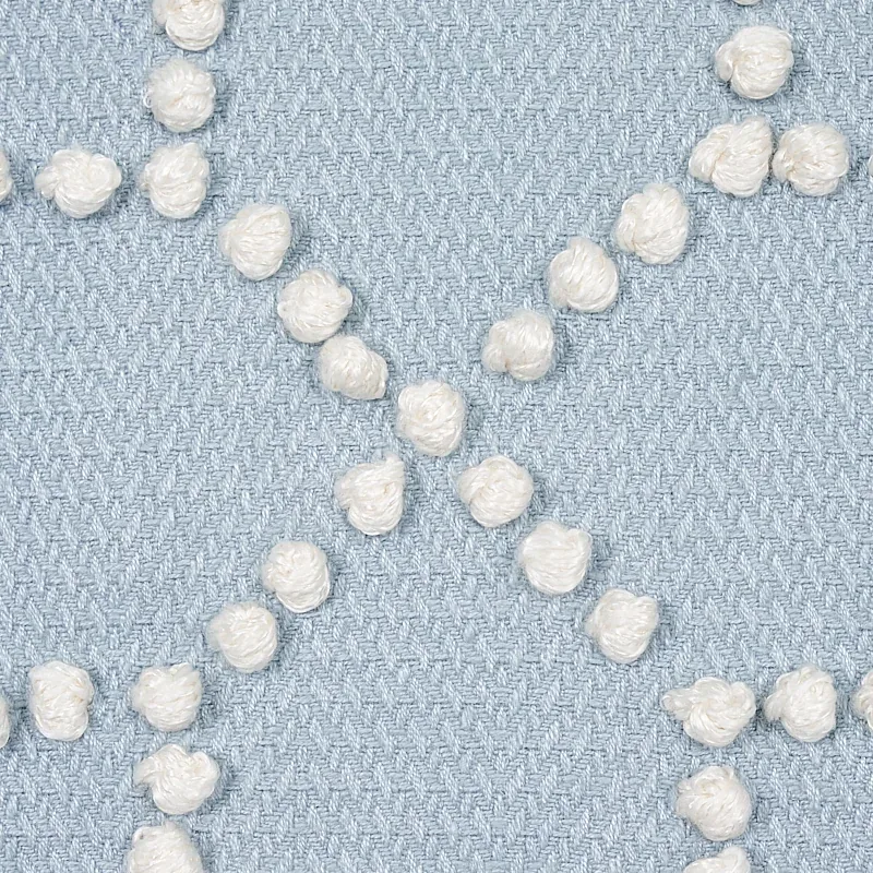 Vento Embroidery Fabric – SKY | Schumacher | Wallpaper Twins Vento Embroidery fabric SKY color by Schumacher