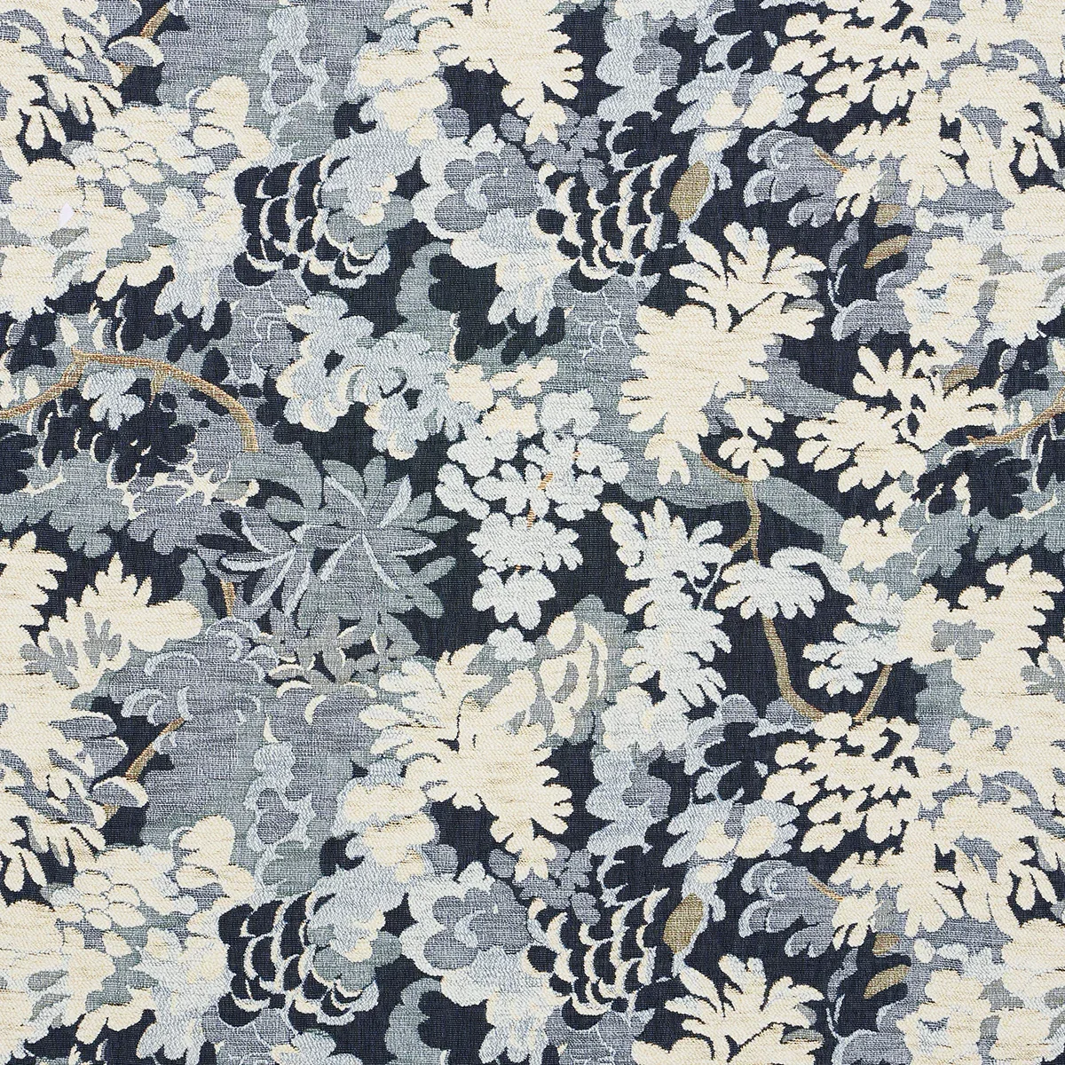 VERDURE TAPESTRY fabric BLUE color by Schumacher