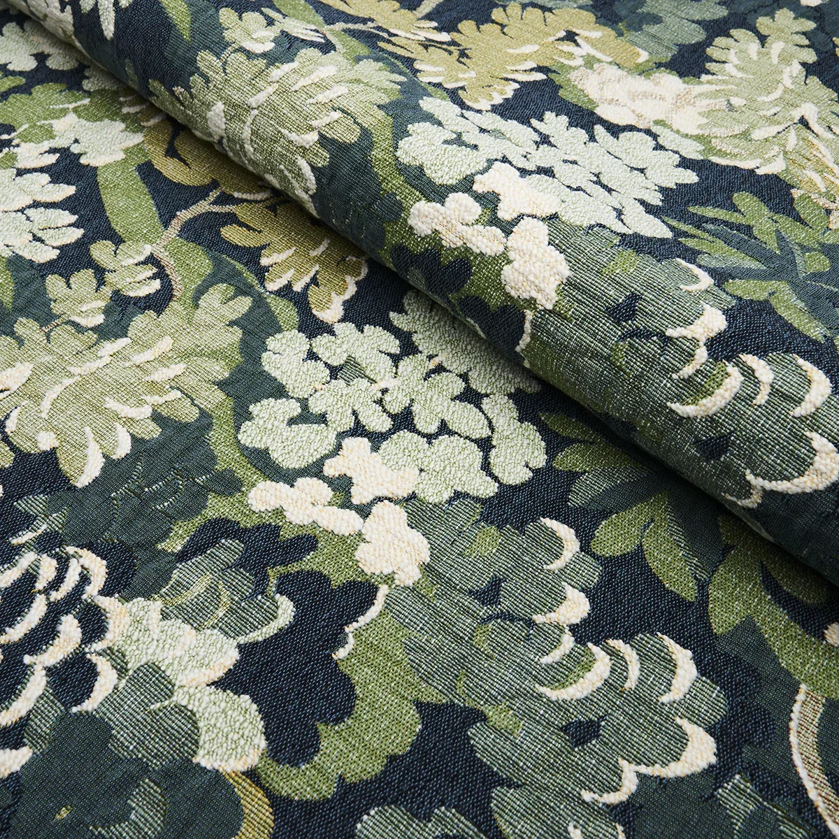 VERDURE TAPESTRY Fabric – PEACOCK | Schumacher | Wallpaper T VERDURE TAPESTRY fabric PEACOCK color by Schumacher