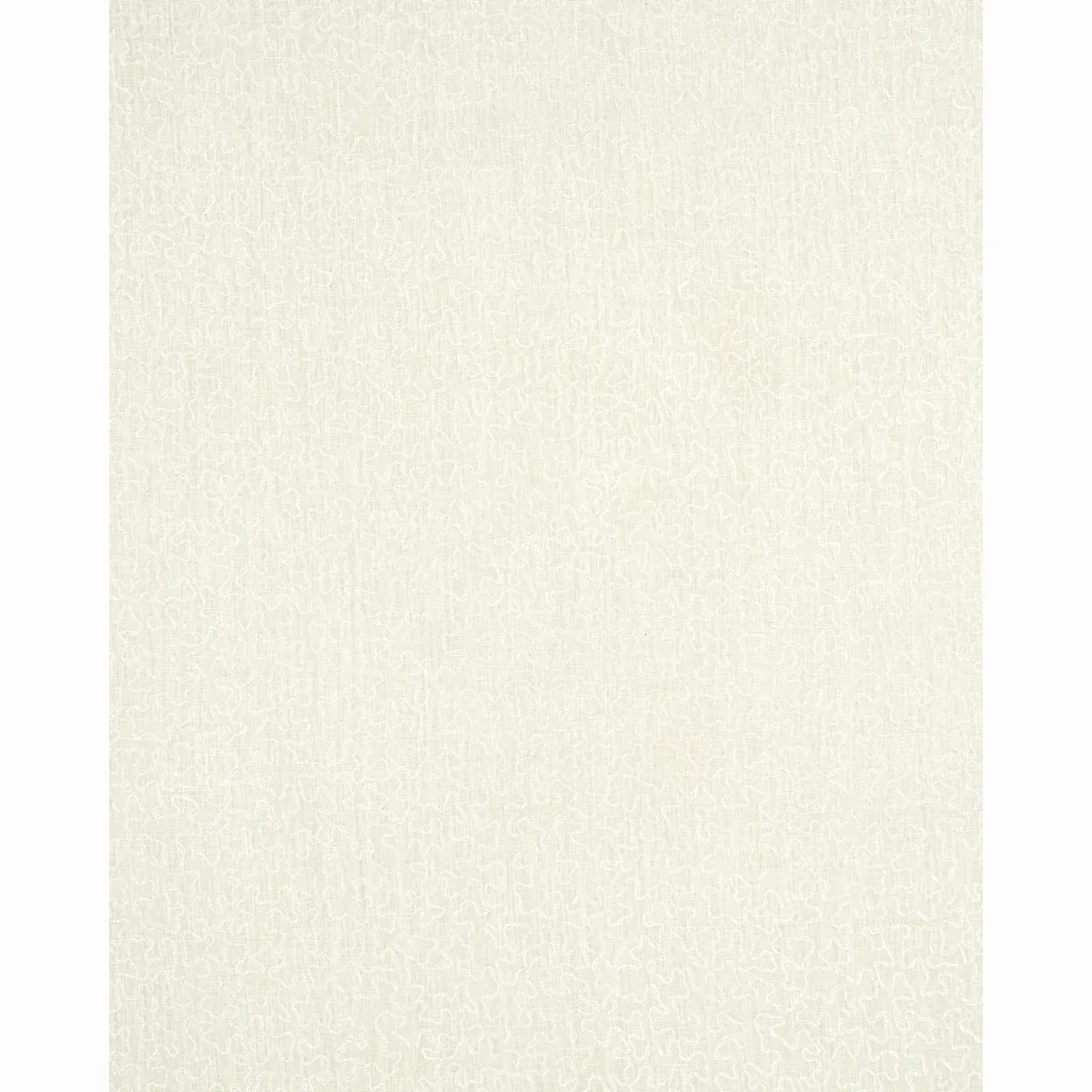 VERMICELLI EMBROIDERY fabric PEARL color by Schumacher