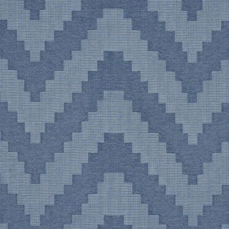VERNE fabric INDIGO color by Schumacher