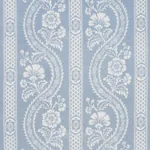 VERSAILLES Fabric – BLUE | Schumacher | Wallpaper Twins VERSAILLES fabric BLUE color by Schumacher
