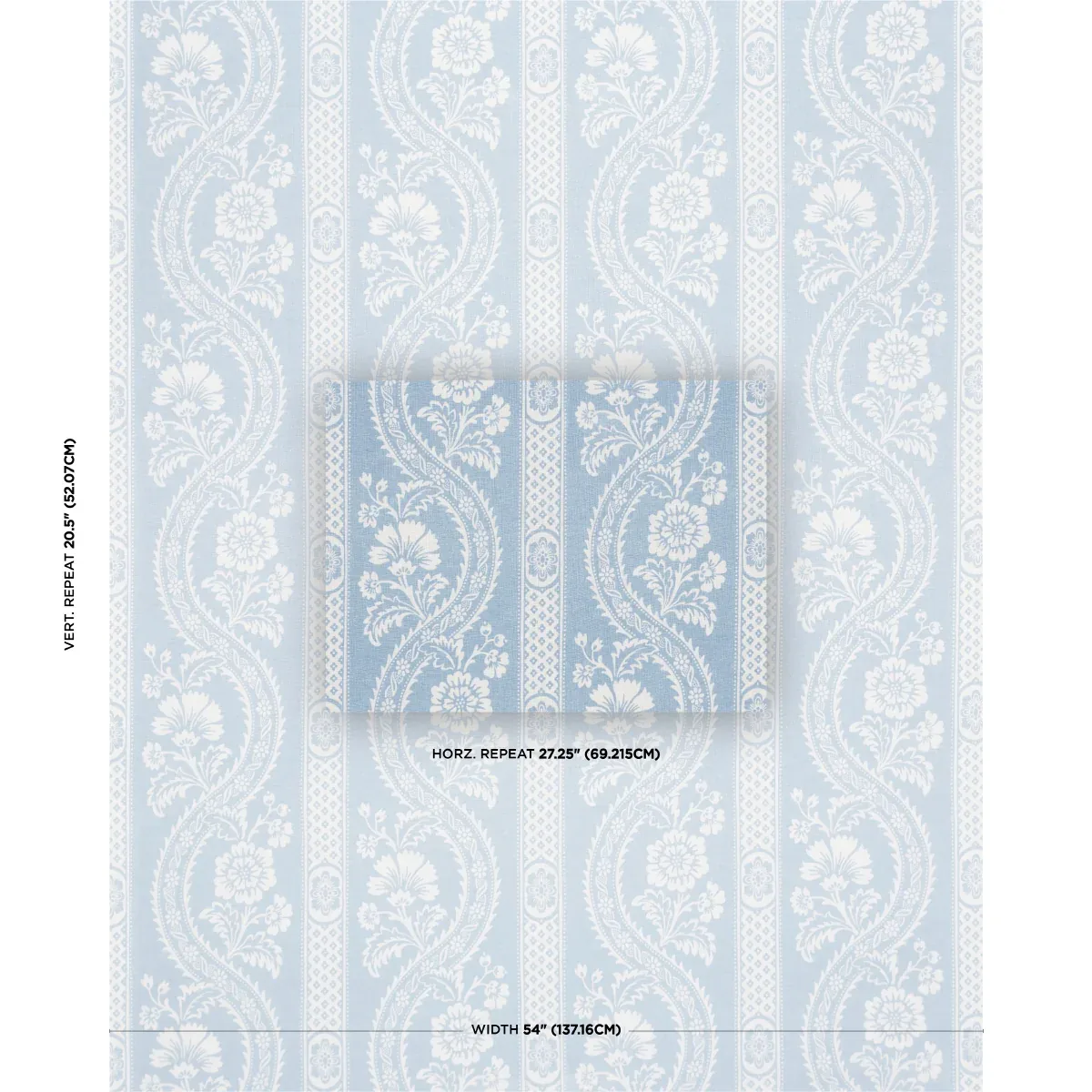 VERSAILLES Fabric – BLUE | Schumacher | Wallpaper Twins VERSAILLES fabric BLUE color by Schumacher