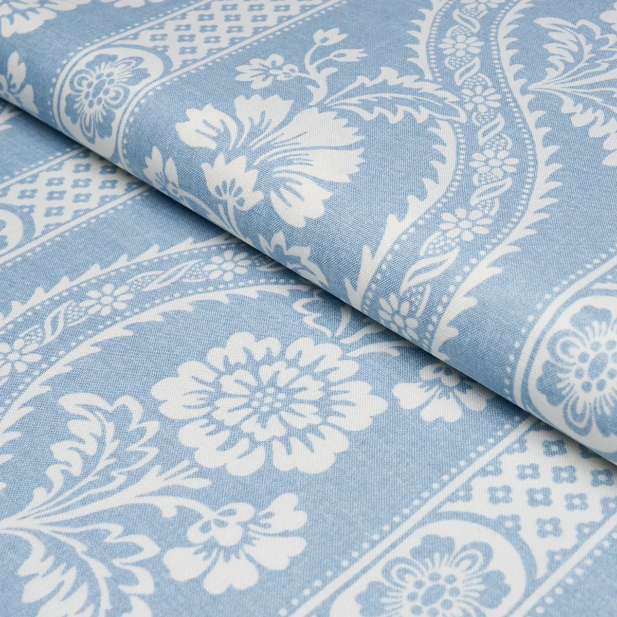 VERSAILLES Fabric – BLUE | Schumacher | Wallpaper Twins VERSAILLES fabric BLUE color by Schumacher