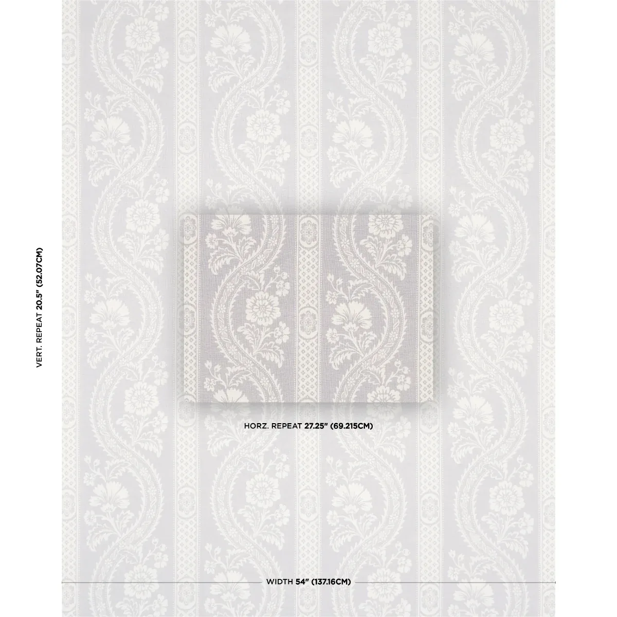 VERSAILLES Fabric – GREY | Schumacher | Wallpaper Twins VERSAILLES fabric GREY color by Schumacher