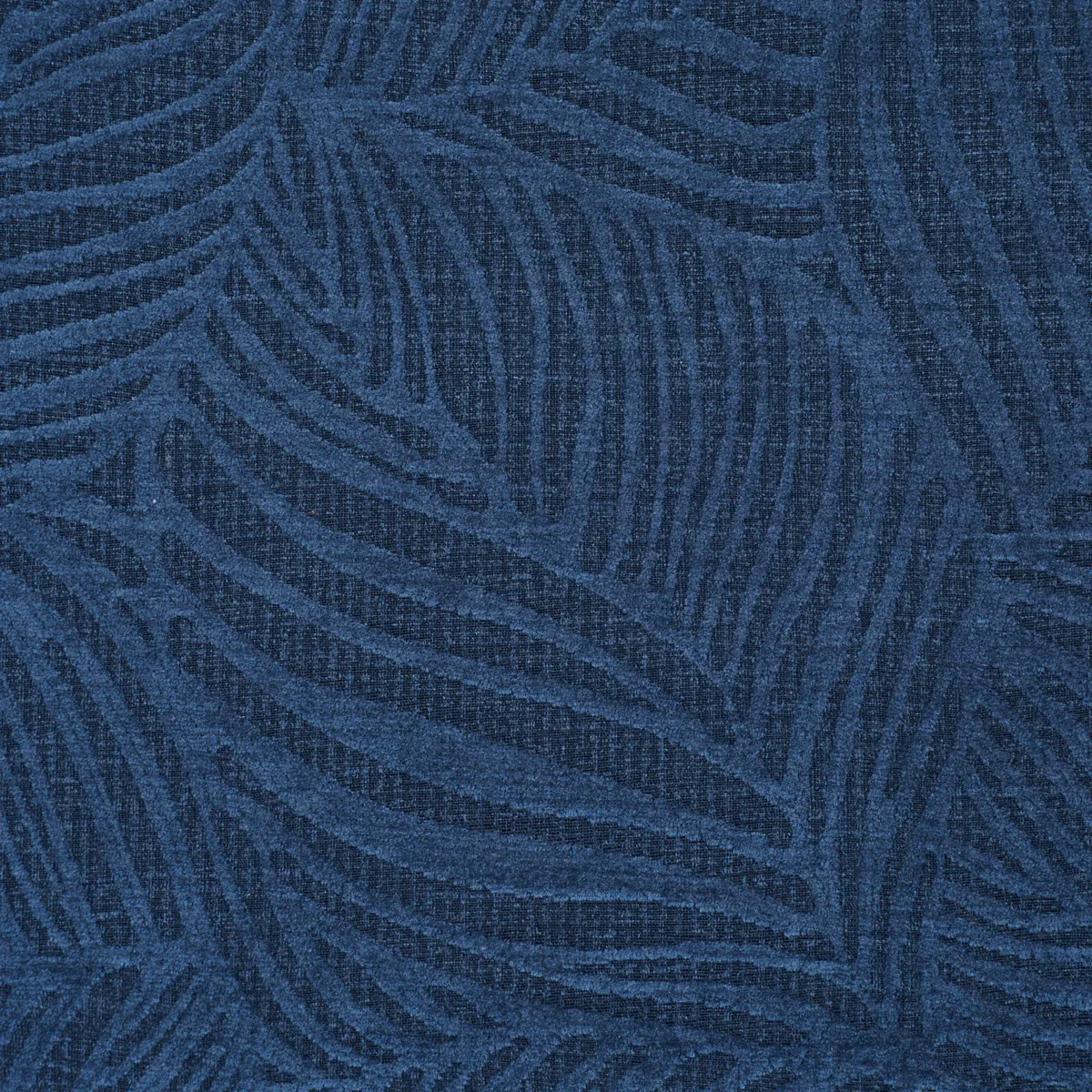 VICENTE PERFORMANCE VELVET fabric INDIGO color by Schumacher