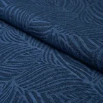 VICENTE PERFORMANCE VELVET fabric INDIGO color by Schumacher