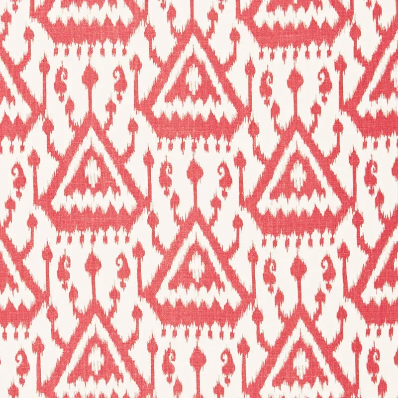 VIENTIANE IKAT fabric CORAL color by Schumacher