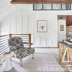VIENTIANE IKAT fabric INDIGO color by Schumacher