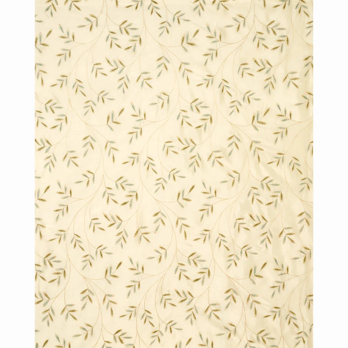 Vigne Embroidery fabric AQUA color by Schumacher