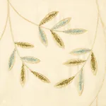 Vigne Embroidery fabric AQUA color by Schumacher