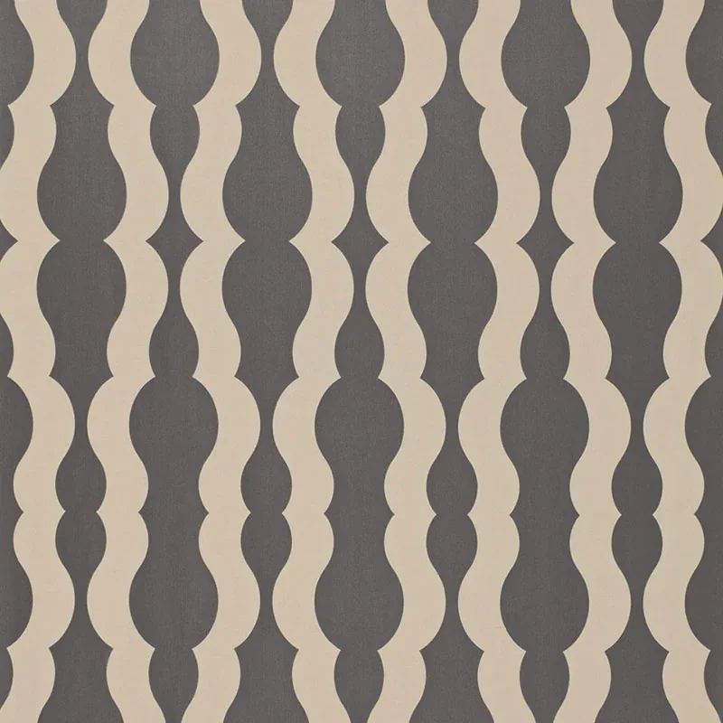 VILLEROUX WEAVE fabric CHARCOAL color by Schumacher