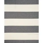VISTA LINEN STRIPE CASEMENT fabric CARBON AND WHITE color by Schumacher