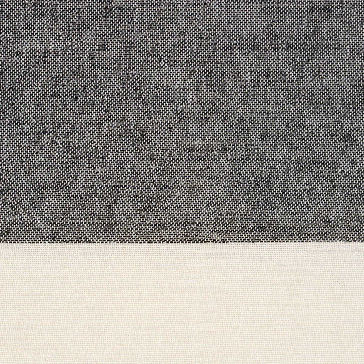 VISTA LINEN STRIPE CASEMENT fabric CARBON AND WHITE color by Schumacher