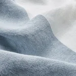 VISTA LINEN STRIPE CASEMENT fabric SKY AND WHITE color by Schumacher