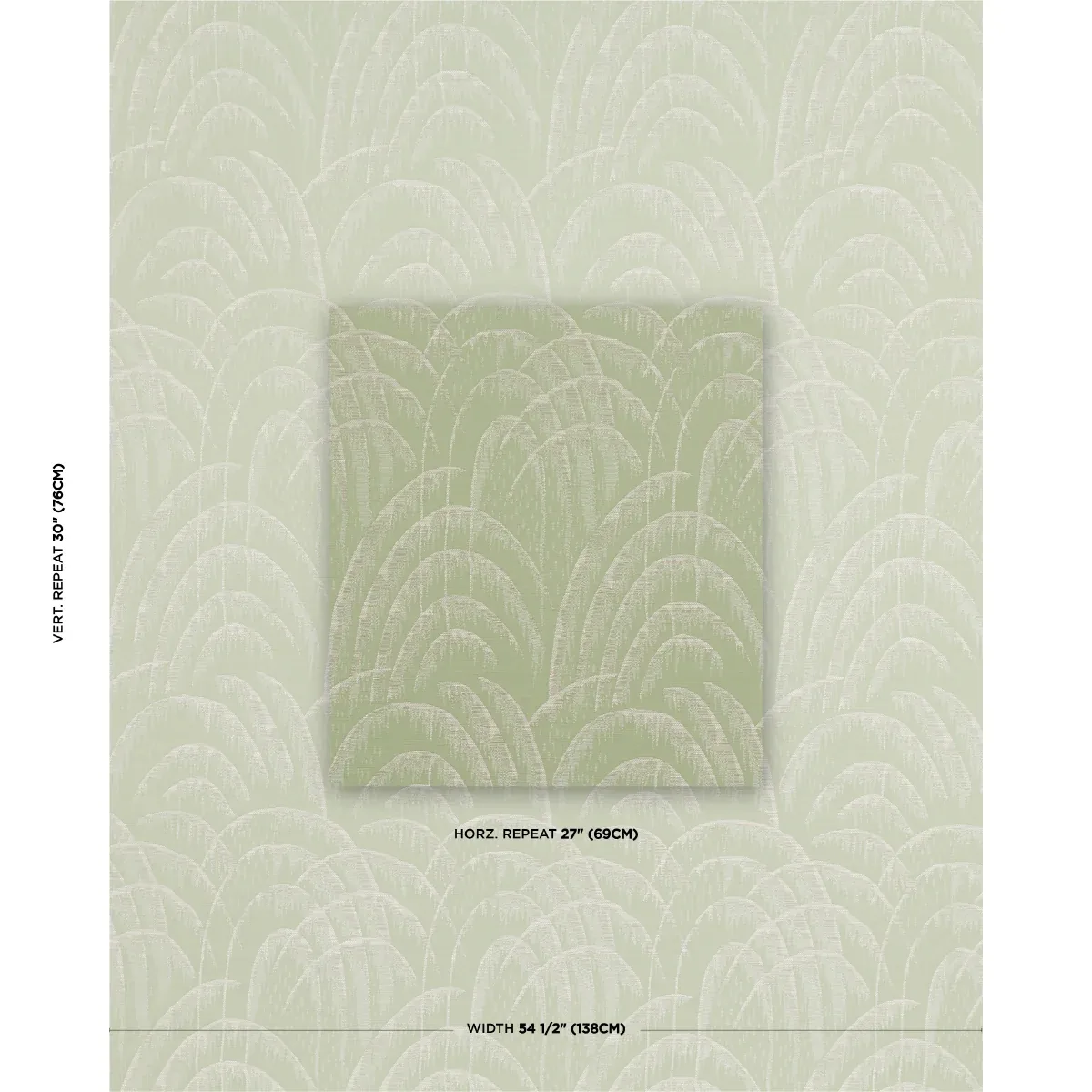 VOUSSOIR MODERNE Fabric – CELADON | Schumacher | Wallpaper T VOUSSOIR MODERNE fabric CELADON color by Schumacher
