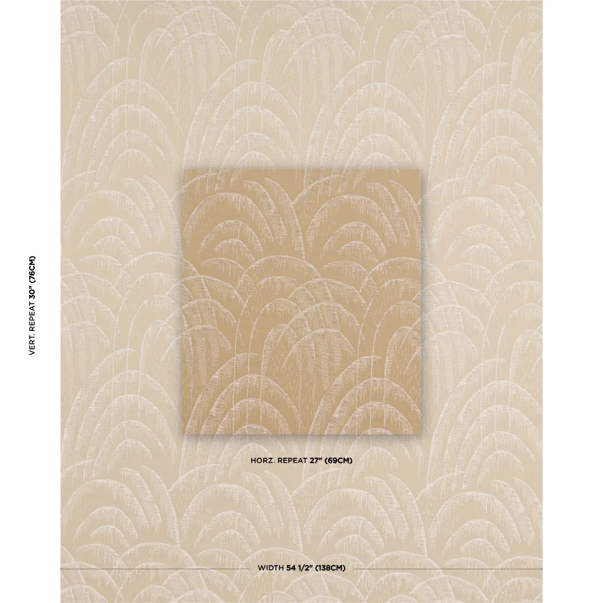 VOUSSOIR MODERNE Fabric – SAND | Schumacher | Wallpaper Twin VOUSSOIR MODERNE fabric SAND color by Schumacher