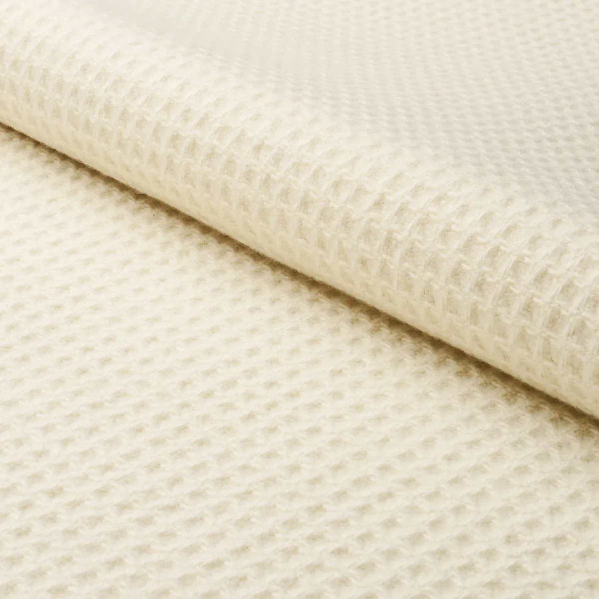 WALDEN WOOL TEXTURE fabric IVORY color by Schumacher