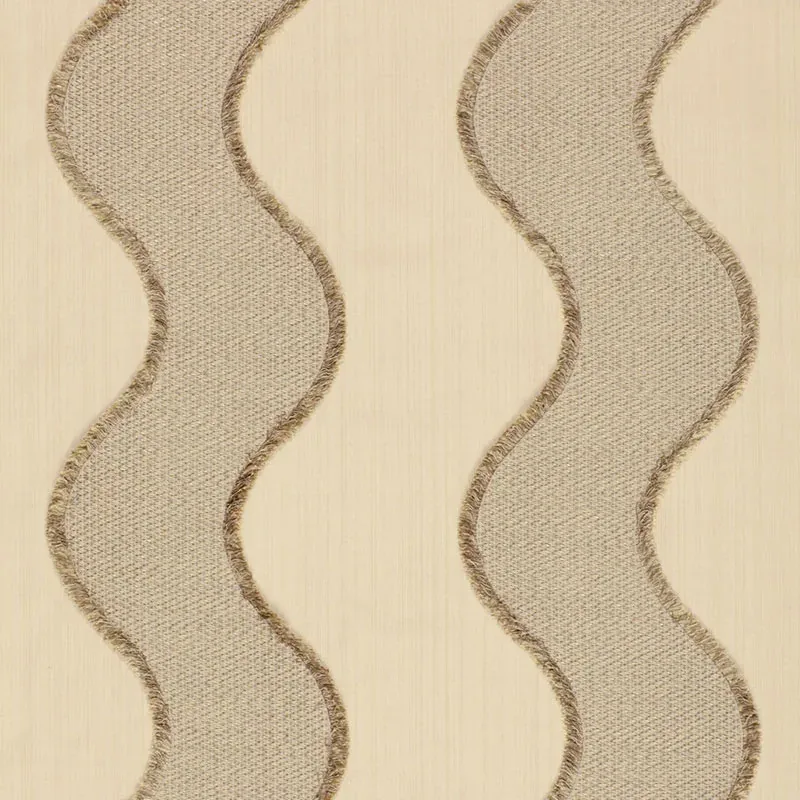 Wavelength fabric SANDSTONE color by Schumacher