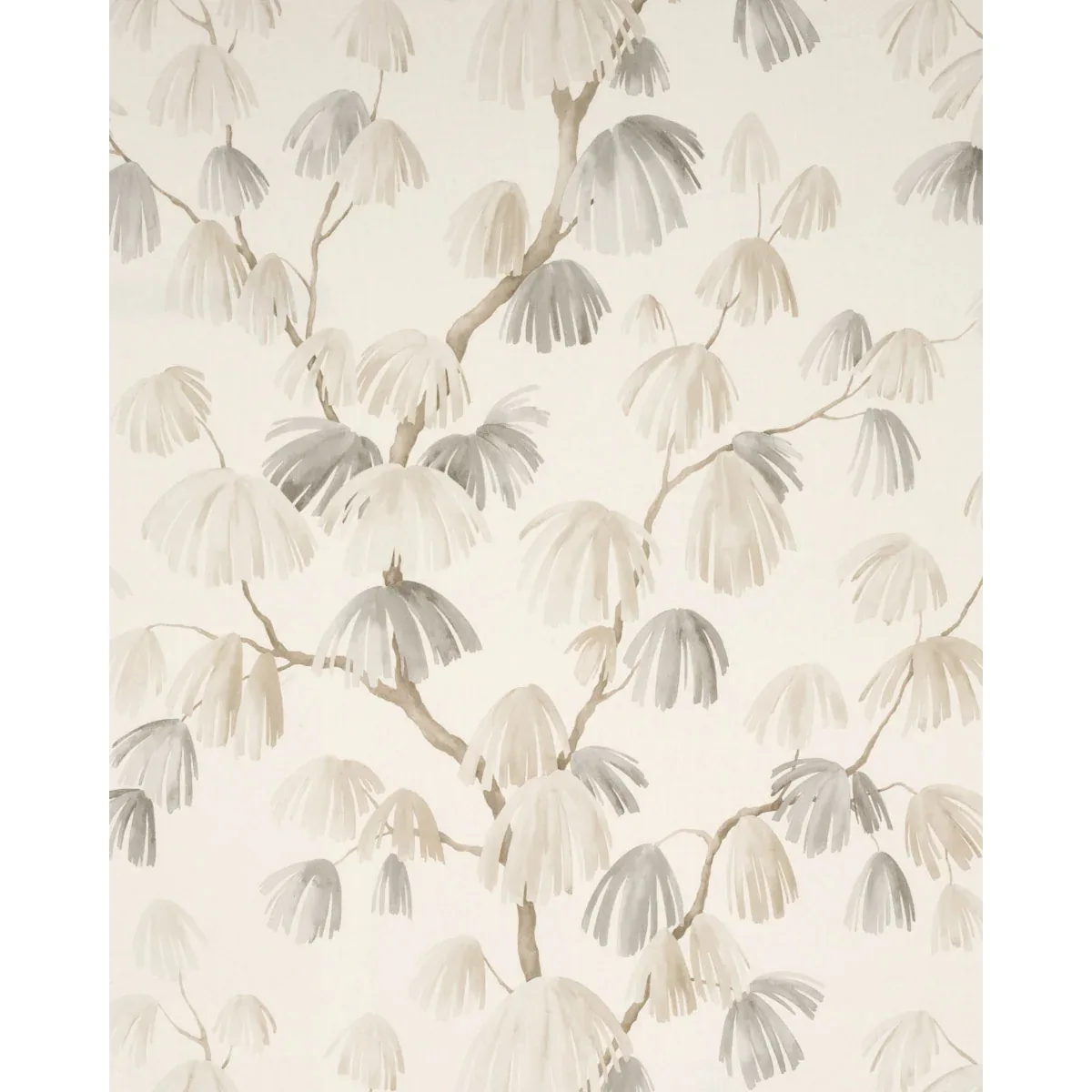 WEEPING PINE Fabric – NEUTRAL | Schumacher | Wallpaper Twins WEEPING PINE fabric NEUTRAL color by Schumacher