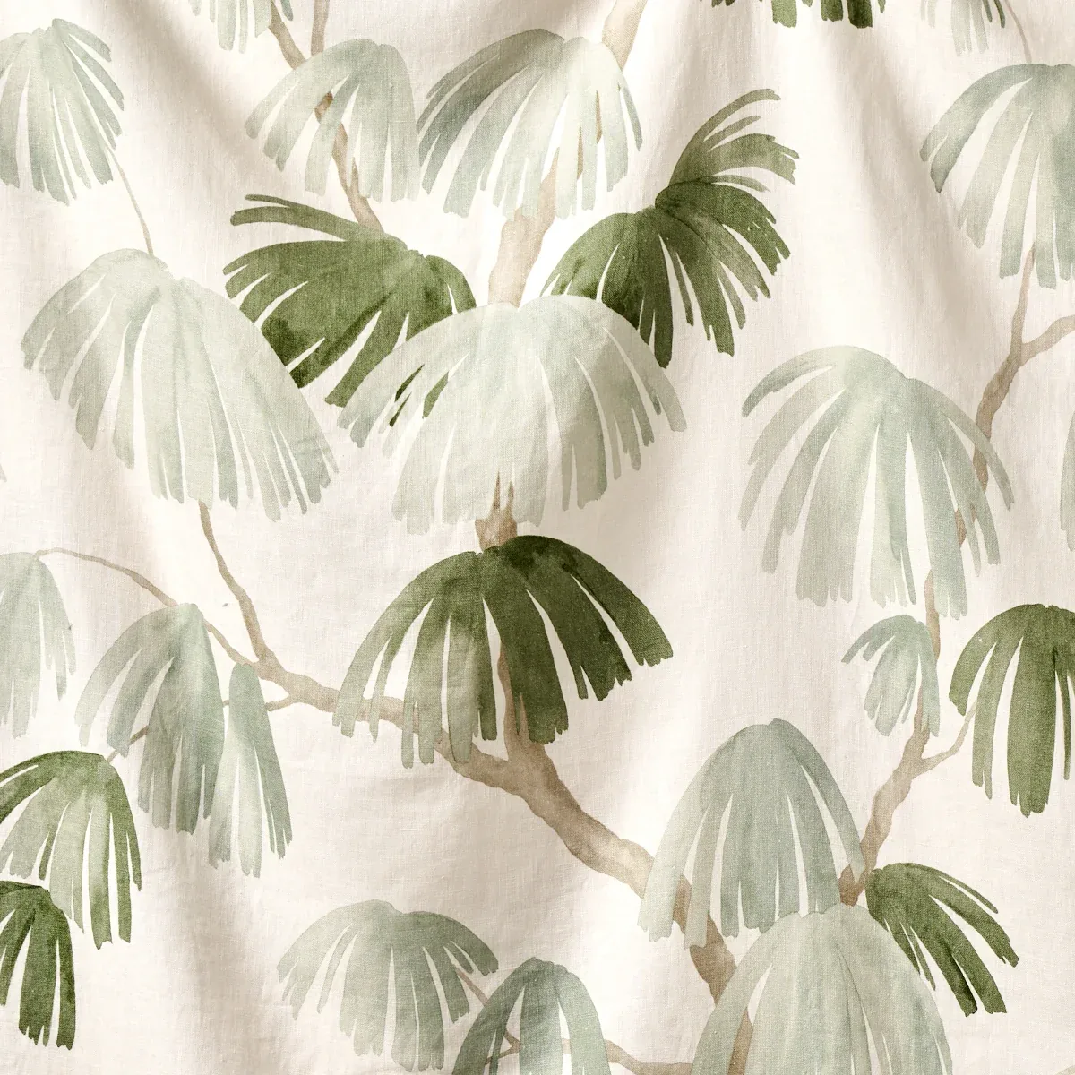 WEEPING PINE fabric SAGE color by Schumacher
