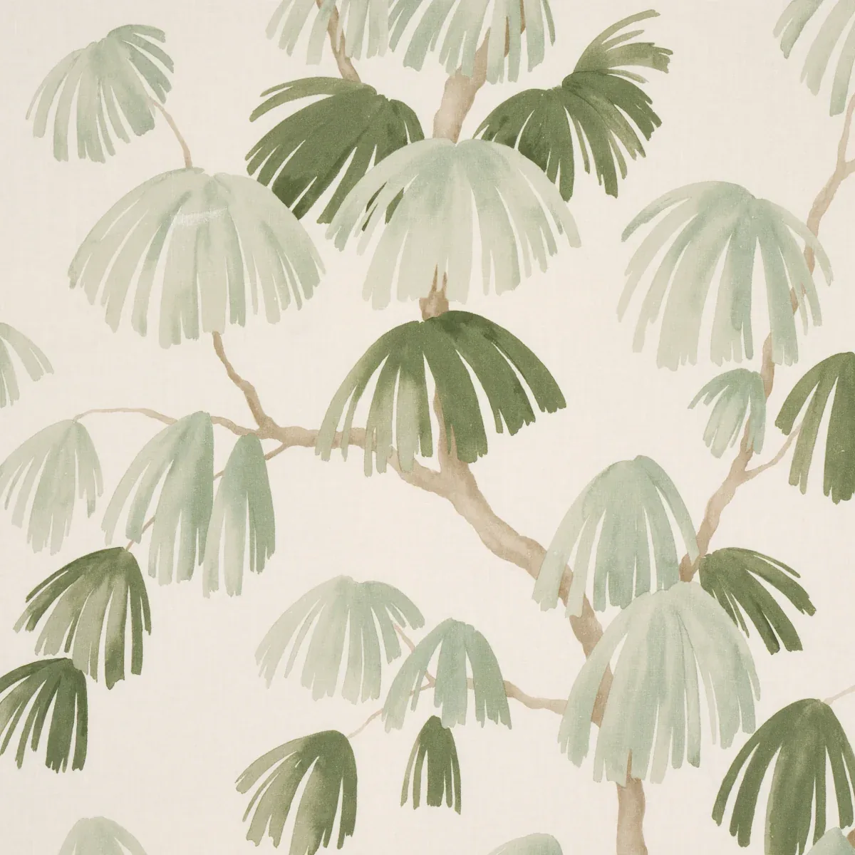 WEEPING PINE fabric SAGE color by Schumacher