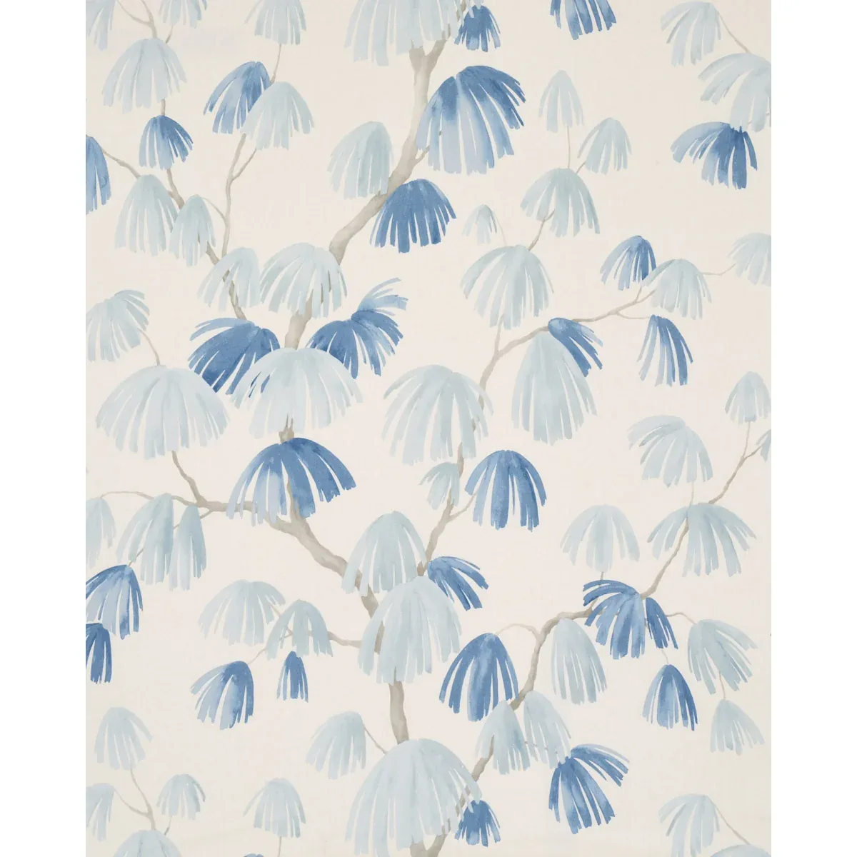 WEEPING PINE Fabric – SLATE | Schumacher | Wallpaper Twins WEEPING PINE fabric SLATE color by Schumacher