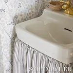 WELLFLEET TICKING STRIPE Fabric – BLACK | Schumacher | Wallp WELLFLEET TICKING STRIPE fabric BLACK color by Schumacher