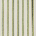 WELLFLEET TICKING STRIPE fabric GREEN color by Schumacher